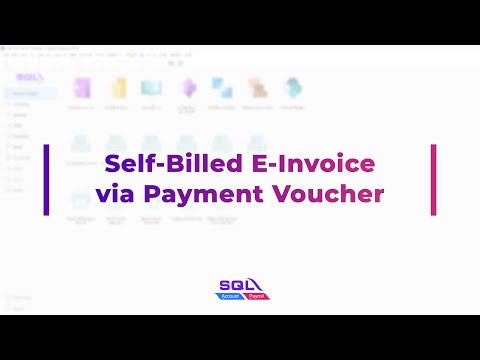 Self Billed via Payment Voucher