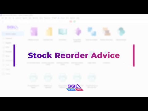 Stock Reorder Advice