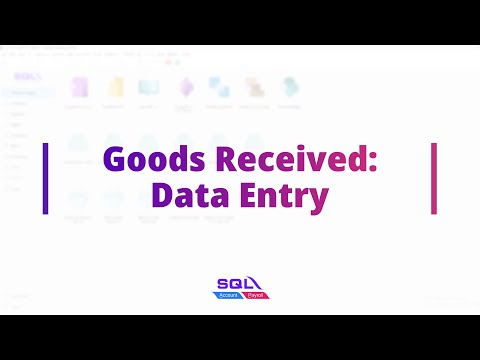 Create Goods Received