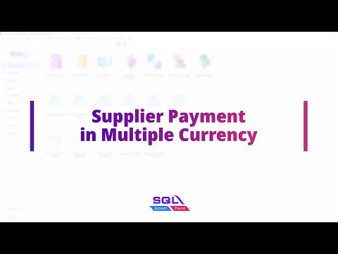 Create Supplier Payment in Foreign Currency