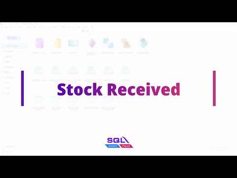 Create Stock Received