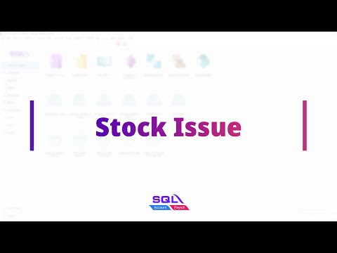 Create Stock Issue