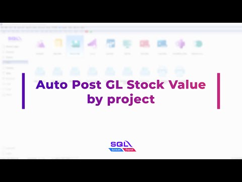 Auto GL Stock Value By Project