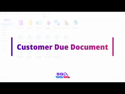 How To Print Customer Due Document